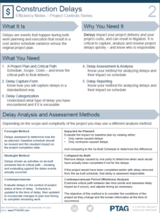 Construction Delays One Pager